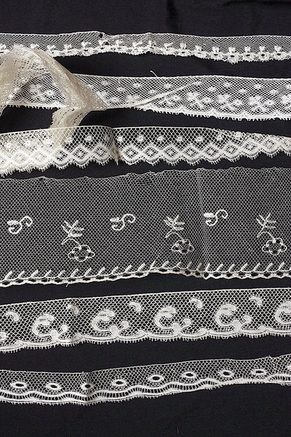 アンティークレース　dentelle ancienne 6本 .FR a l'epoque