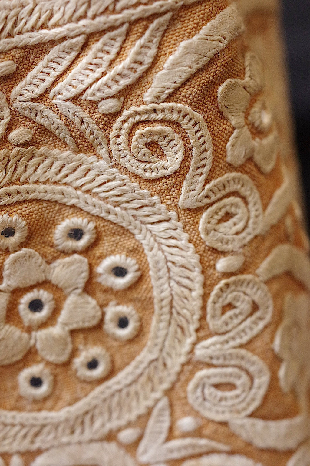 アンティークレース　dentelle ancienne　刺繍　スタンドカラー .FR a l'epoque