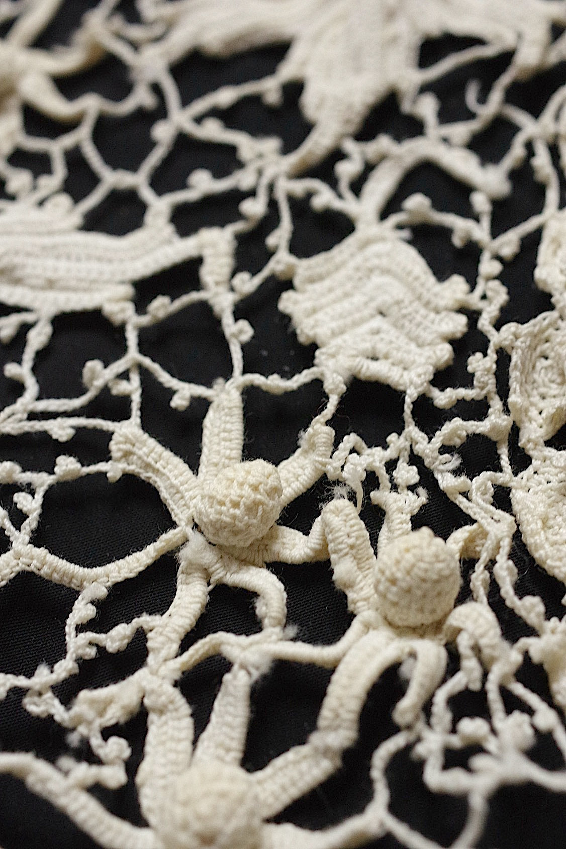 アンティークレース　dentelle ancienne クロシェ襟 .FR a l'epoque