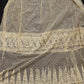 アンティークレース　dentelle ancienne スカート生地　ハギレ1 .FR a l'epoque