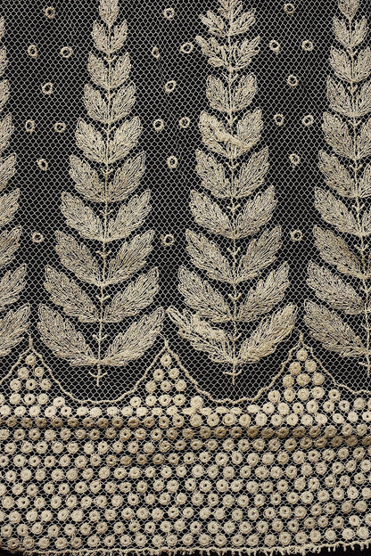 アンティークレース　dentelle ancienne スカート生地　ハギレ1 .FR a l'epoque