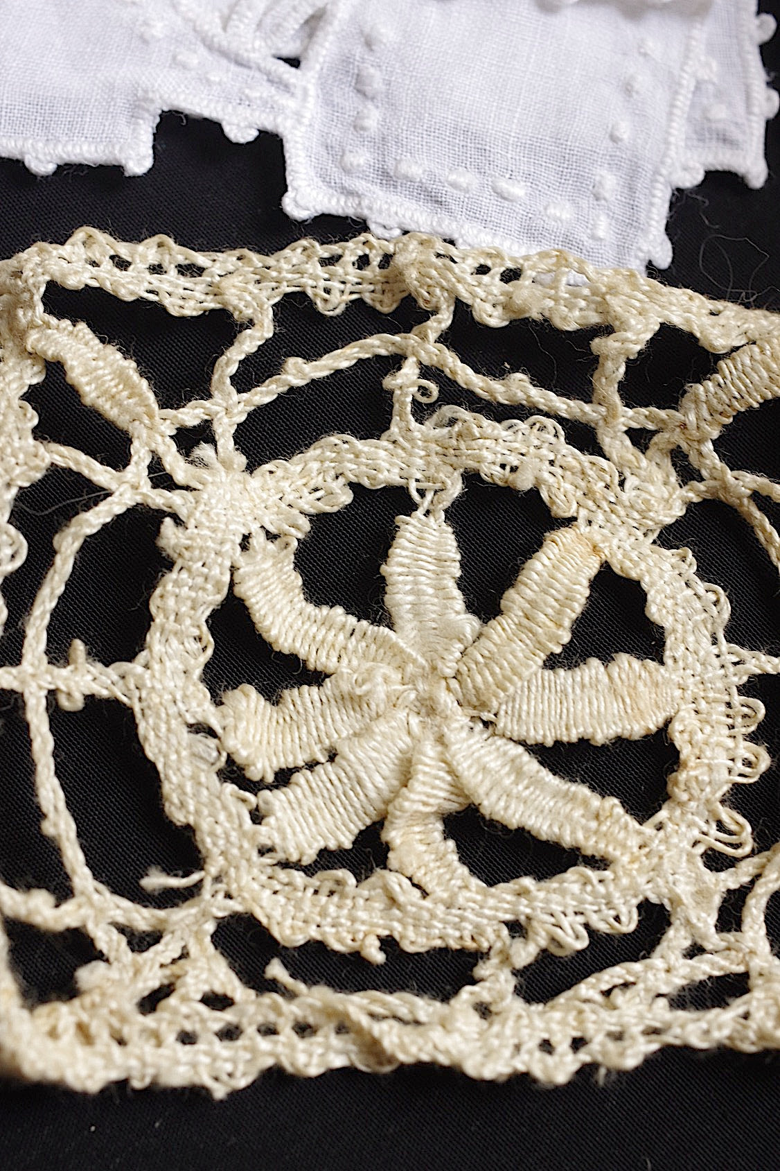 アンティークレース　dentelle ancienne 素材用lots2 .FR a l'epoque