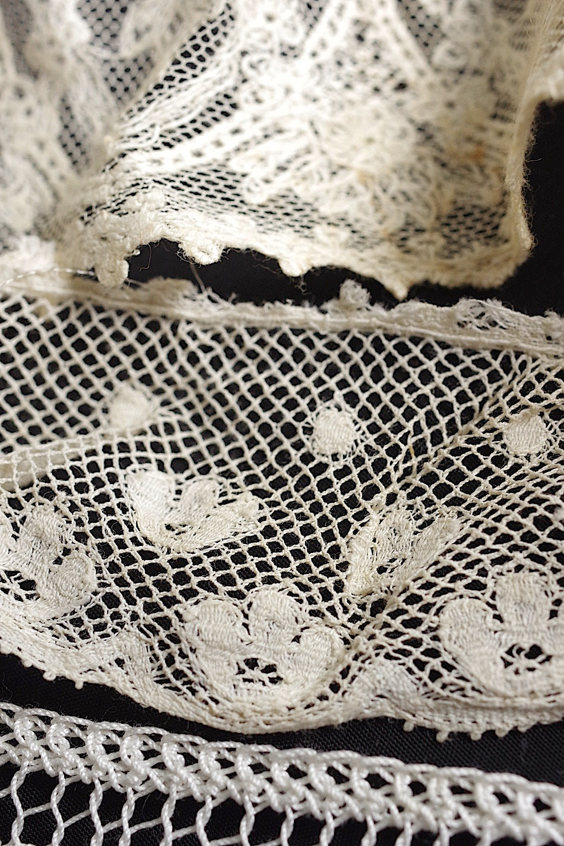 アンティークレース　dentelle ancienne 素材用lots3 .FR a l'epoque