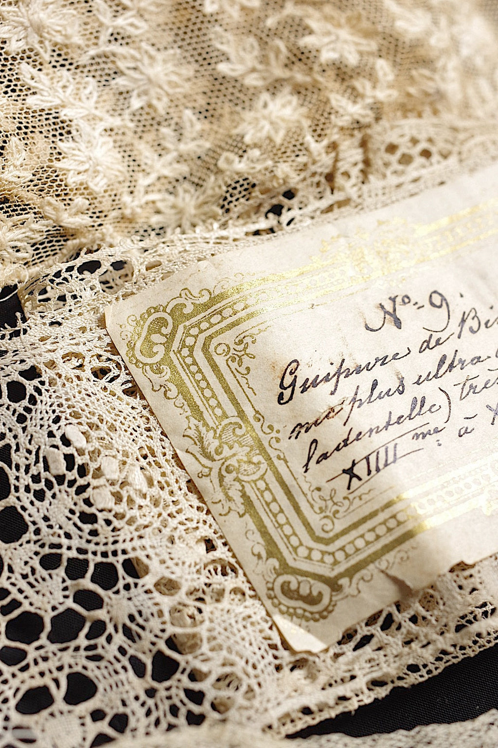 アンティークレース　dentelle ancienne 素材用lots4 .FR a l'epoque