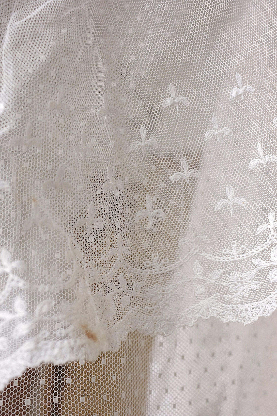 アンティークレース　dentelle ancienne-antique lace ベール .FR a l'epoque