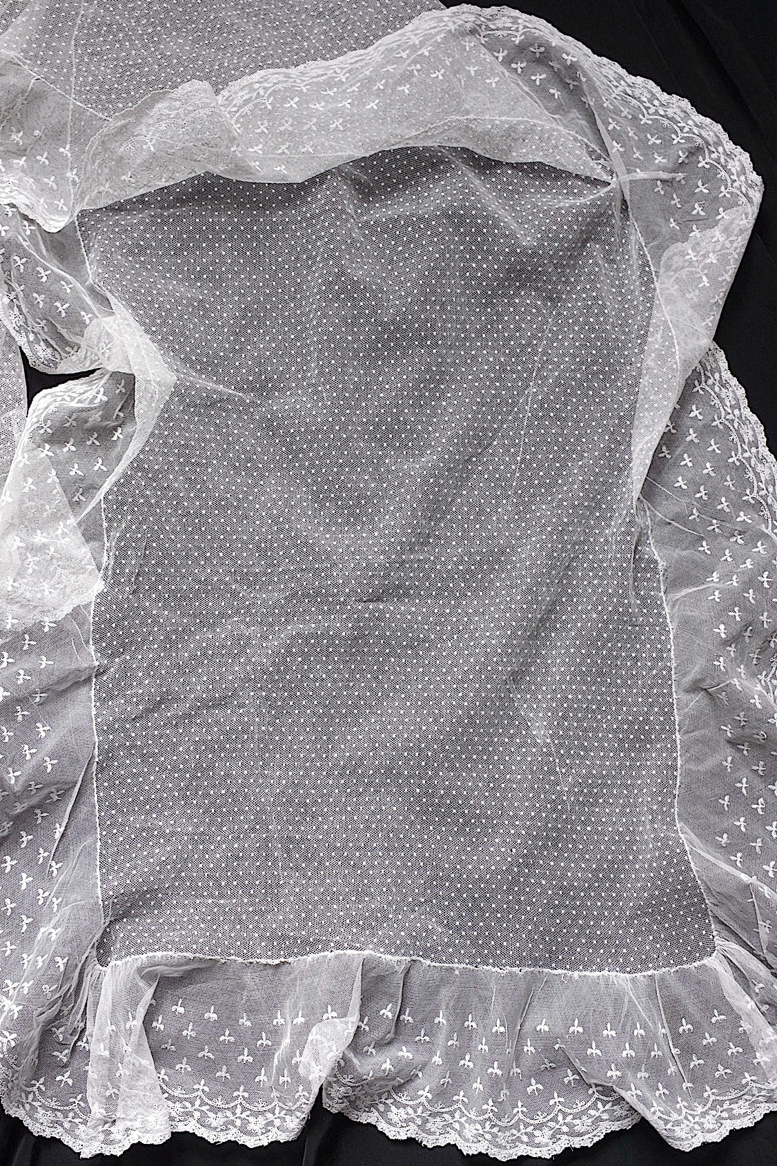 アンティークレース　dentelle ancienne-antique lace ベール .FR a l'epoque