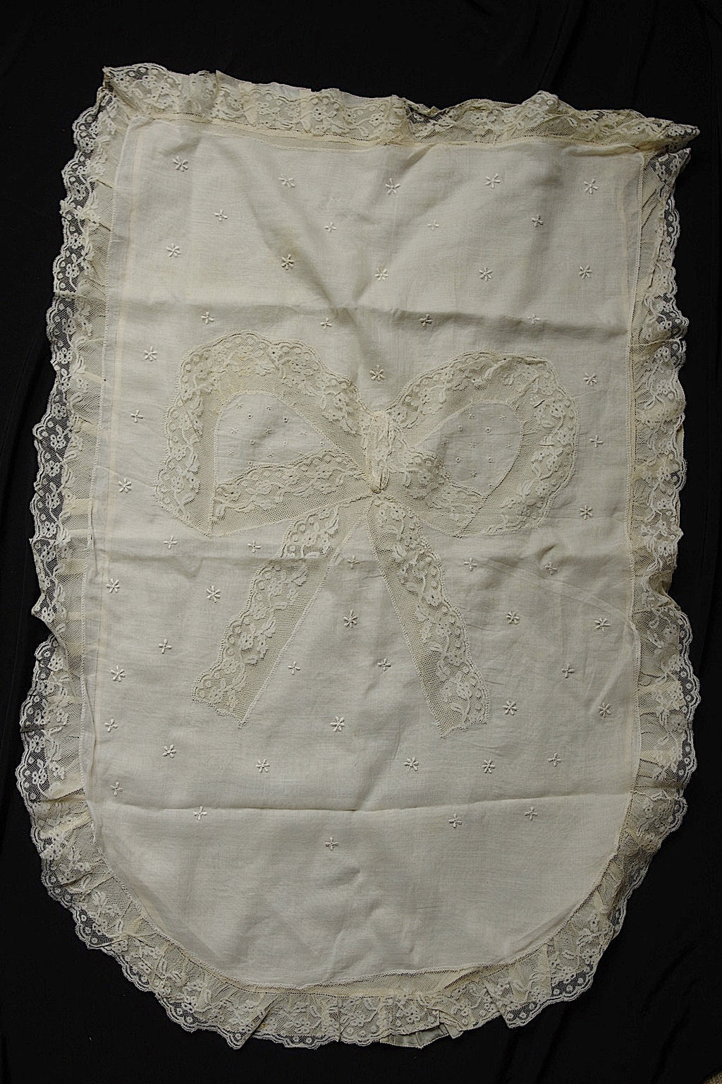 アンティークレース　dentelle ancienne-antique lace クッションカバー .FR a l'epoque