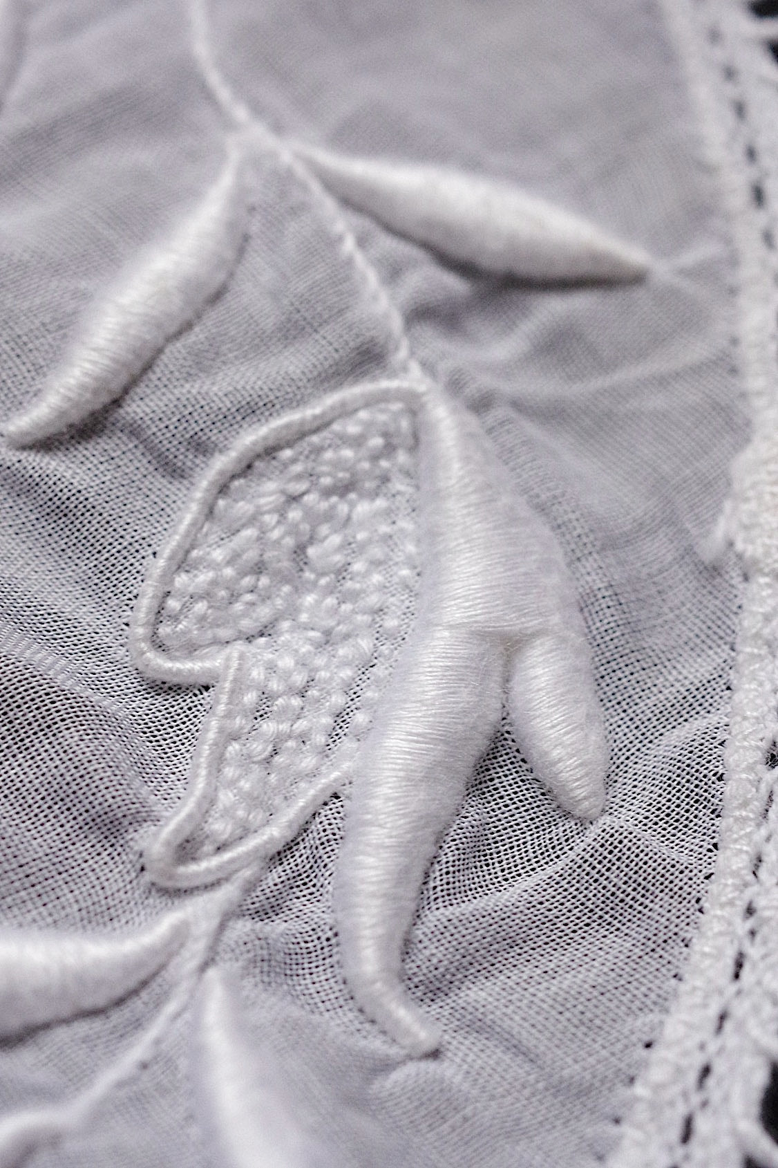 アンティークレース　dentelle ancienne-antique lace　刺繍クロス .FR a l'epoque