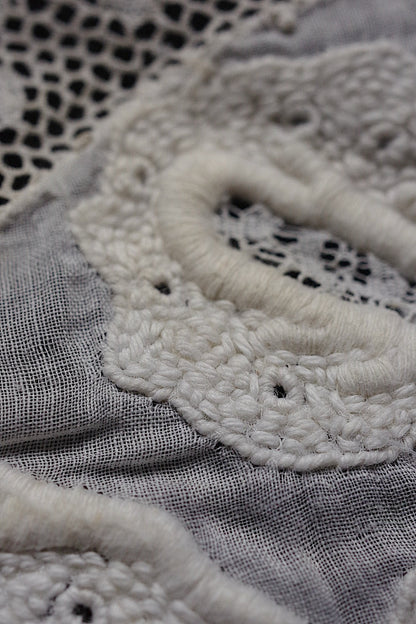 アンティークレース　dentelle ancienne-antique lace　刺繍　nappe 2点 .FR a l'epoque