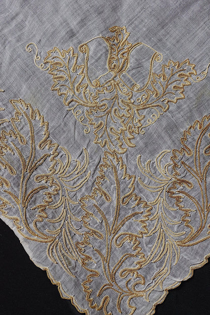 アンティークレース　dentelle ancienne-antique lace　刺繍ハンカチlot 素材用 .FR a l'epoque