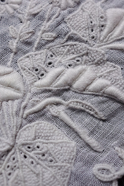 アンティークレース　dentelle ancienne-antique lace　刺繍ハンカチlot 素材用 .FR a l'epoque