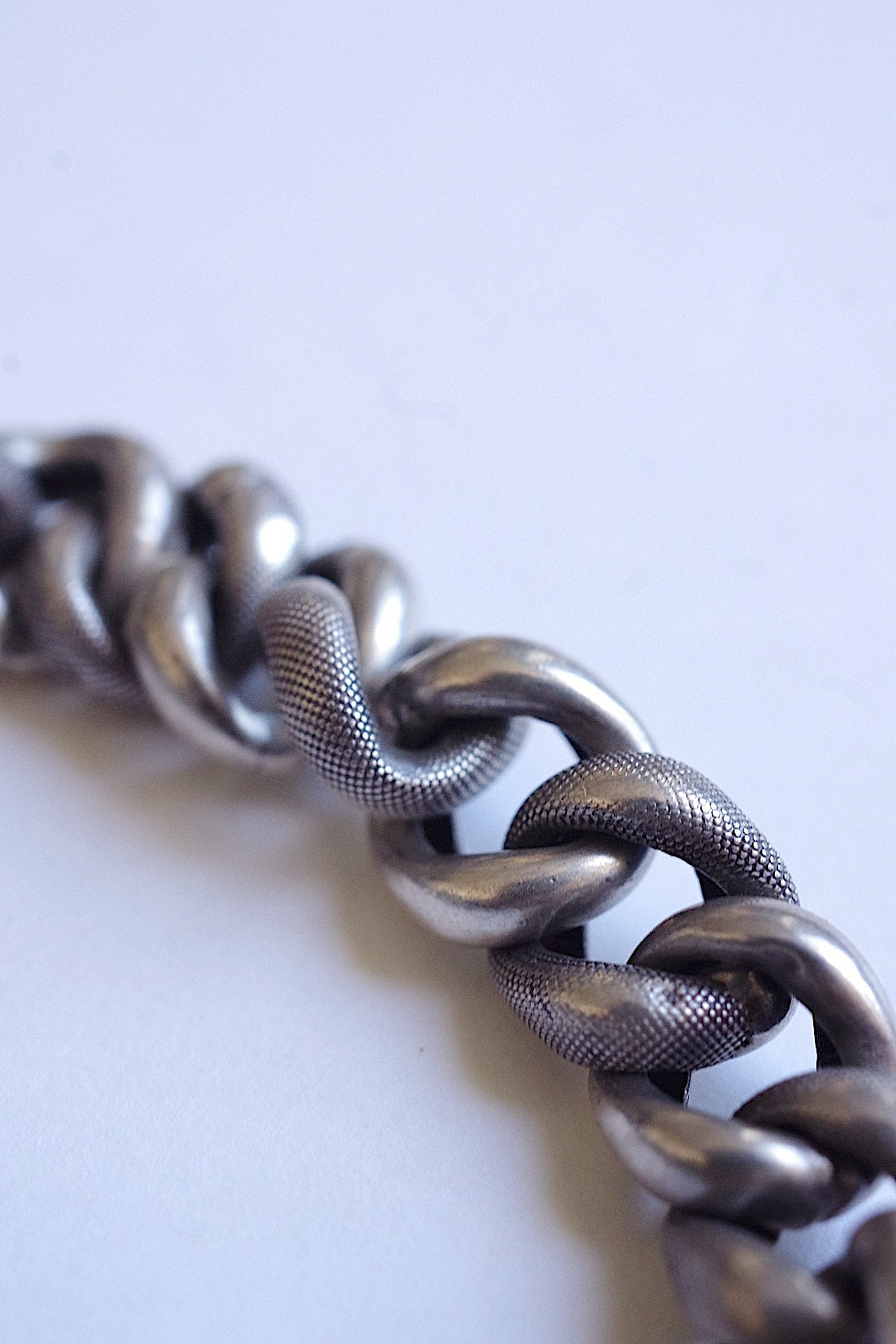 アンティークブレスレット　bracelet　antique シルバーチェーンブレスレット .FR a l'epoque