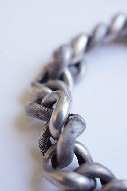 アンティークブレスレット　bracelet　antique シルバーチェーンブレスレット .FR a l'epoque