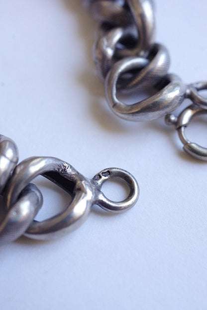 アンティークブレスレット　bracelet　antique シルバーチェーンブレスレット .FR a l'epoque