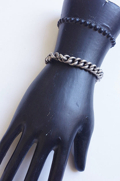 アンティークブレスレット　bracelet　antique シルバーチェーンブレスレット .FR a l'epoque
