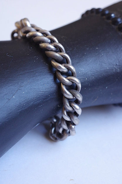 アンティークブレスレット　bracelet　antique シルバーチェーンブレスレット .FR a l'epoque