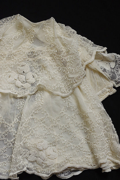 アンティーク子供服　vêtement d'enfant チュールマント .FR a l'epoque