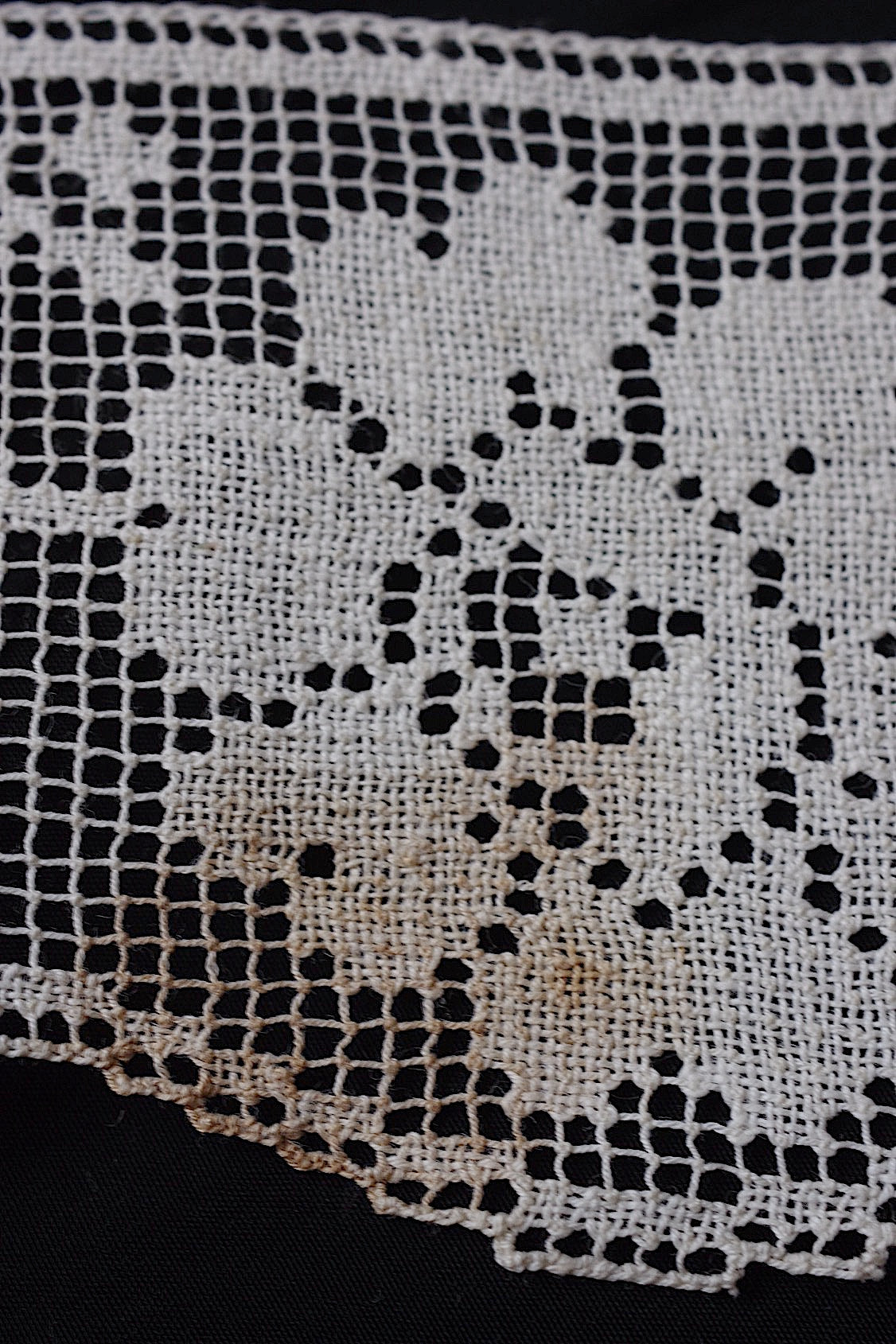 アンティークレース　dentelle ancienne 390cm .FR a l'epoque