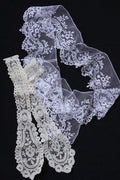 アンティークレース　dentelle ancienne　アプリカッションアングレテール2本 .FR a l'epoque