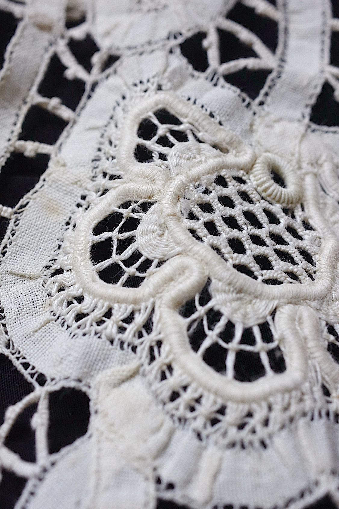 アンティークレース　dentelle ancienne　襟 .FR a l'epoque
