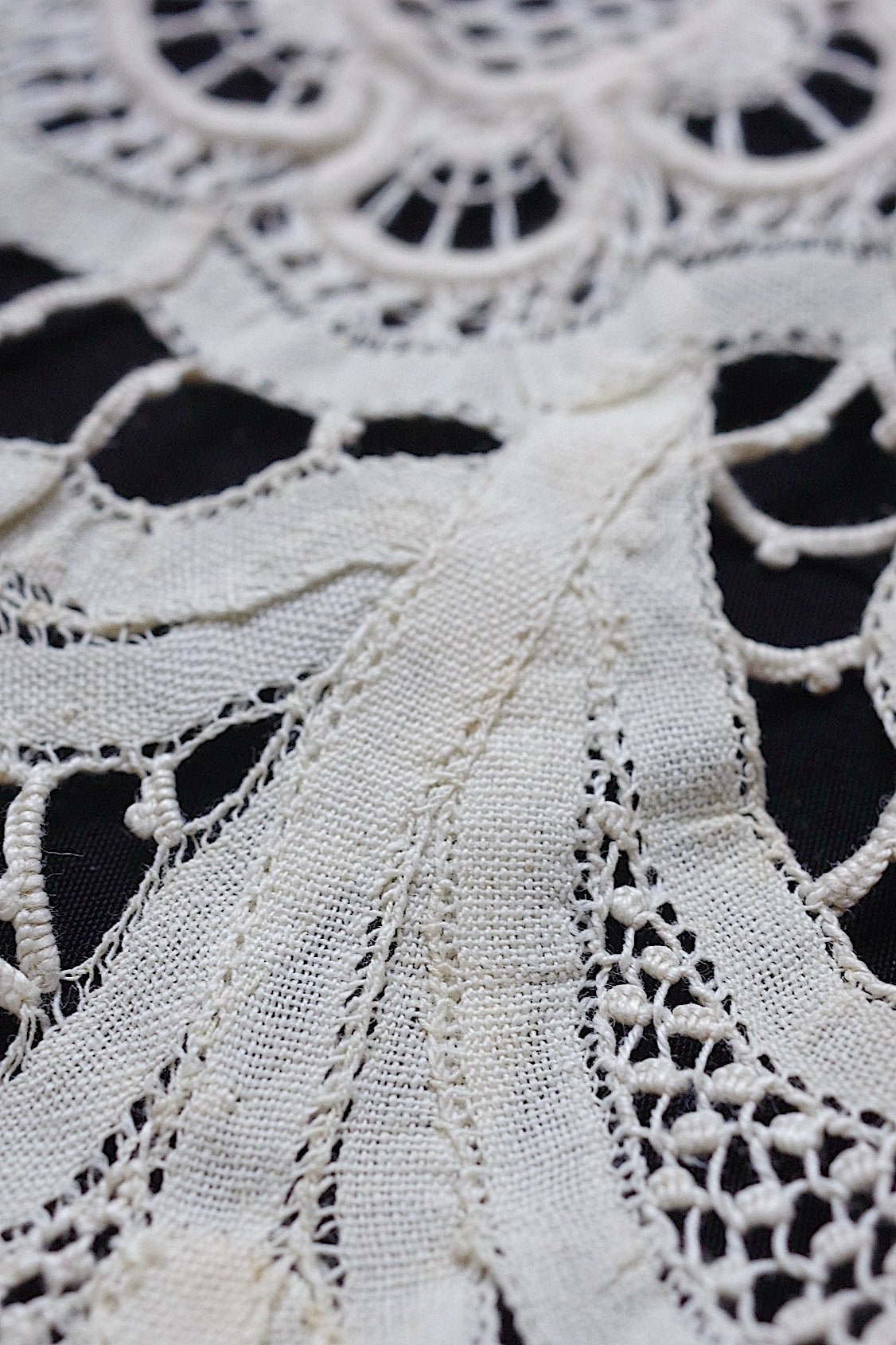 アンティークレース　dentelle ancienne　襟 .FR a l'epoque