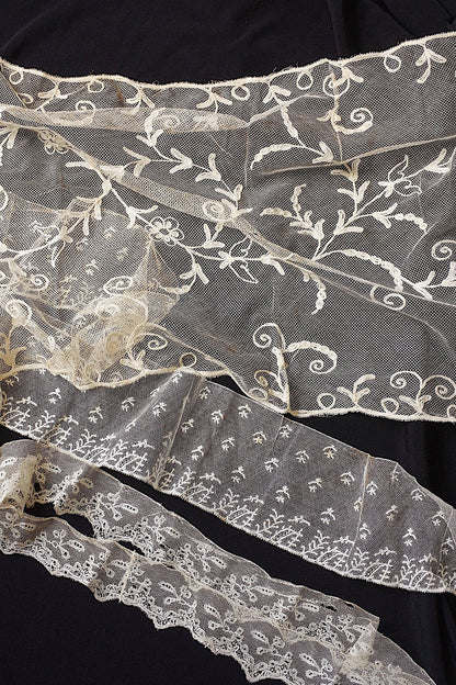 アンティークレース　dentelle ancienne　３種　素材に .FR a l'epoque