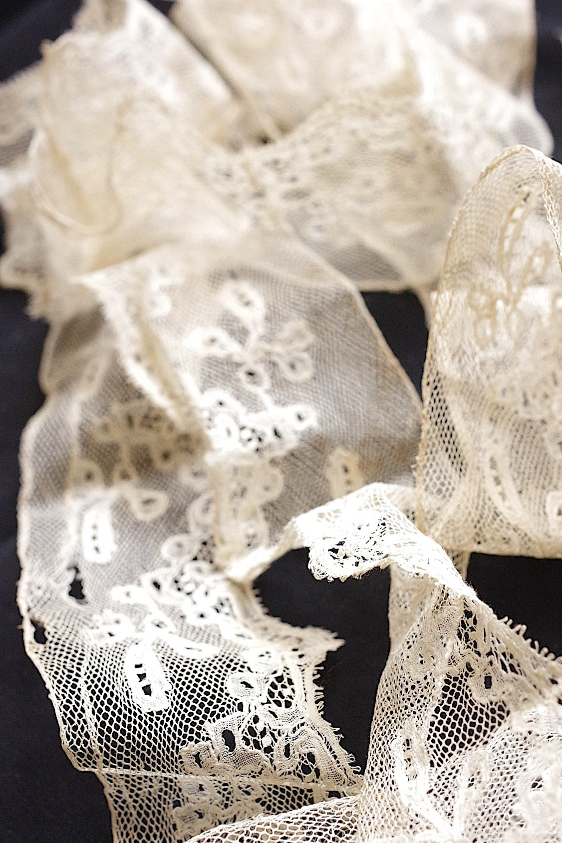 アンティークレース　dentelle ancienne　３種　素材に .FR a l'epoque