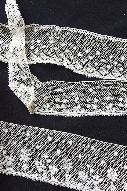 アンティークレース　dentelle ancienne　3本 .FR a l'epoque