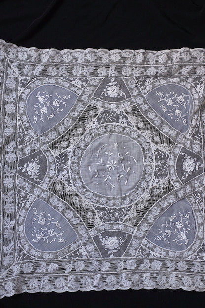 アンティークレース　dentelle ancienne　刺繍クロス .FR a l'epoque