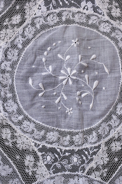 アンティークレース　dentelle ancienne　刺繍クロス .FR a l'epoque