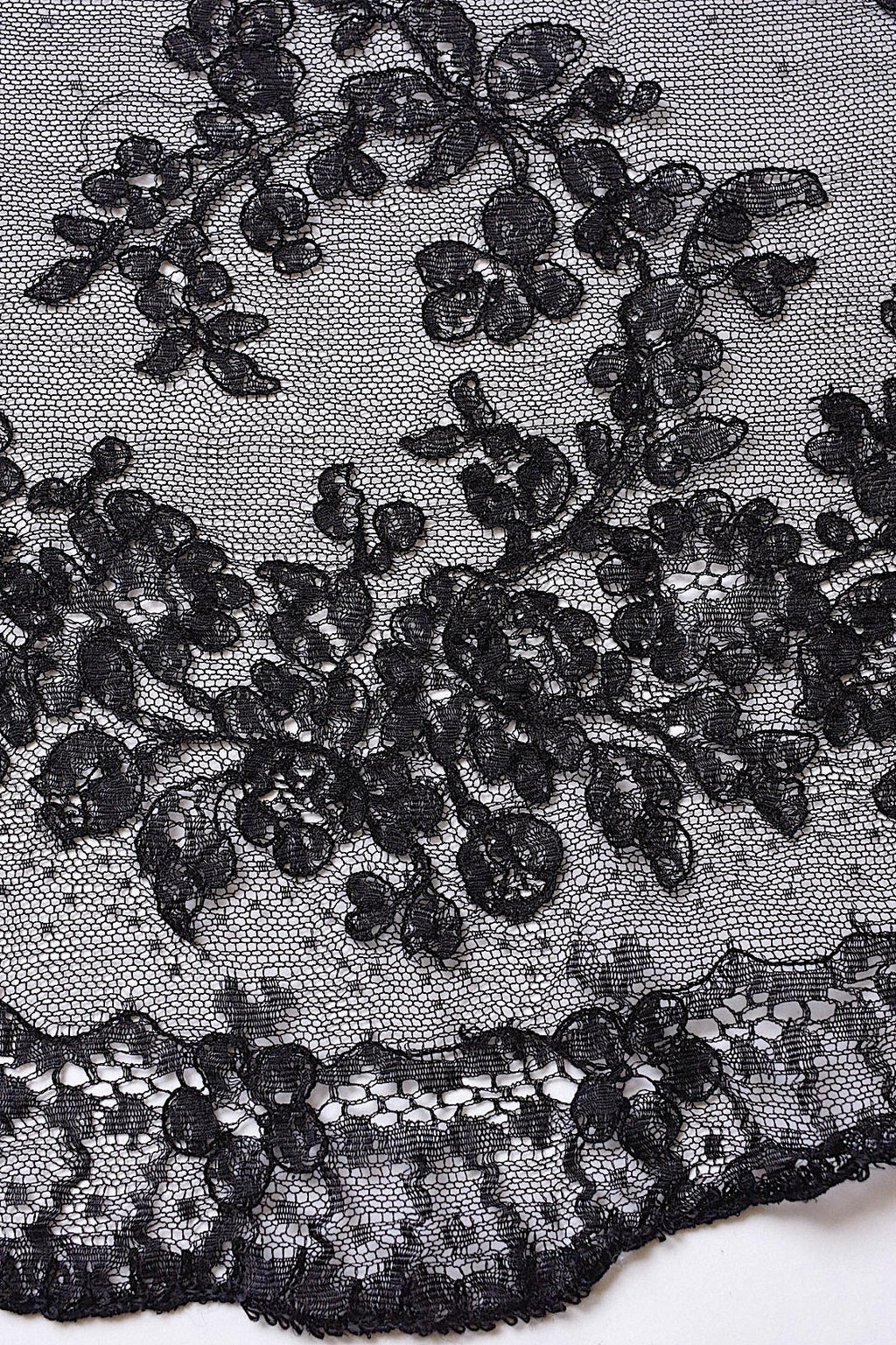 アンティークレース　dentelle ancienne　くろレース　2本 .FR a l'epoque