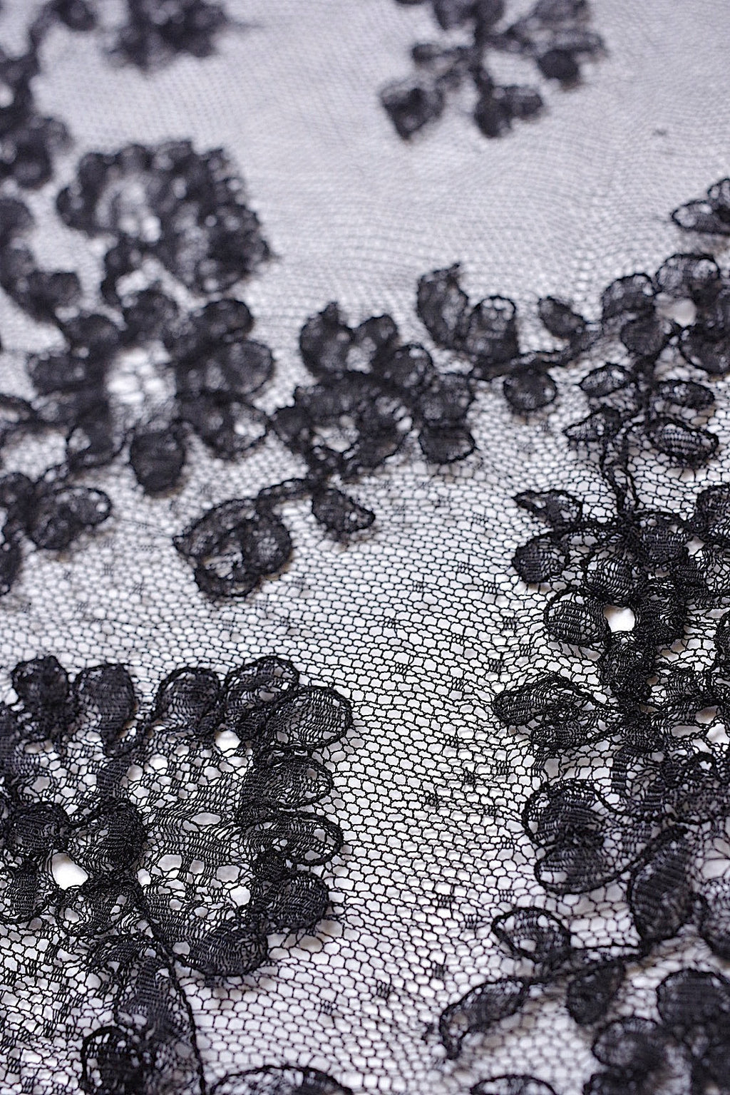 アンティークレース　dentelle ancienne　くろレース　2本 .FR a l'epoque