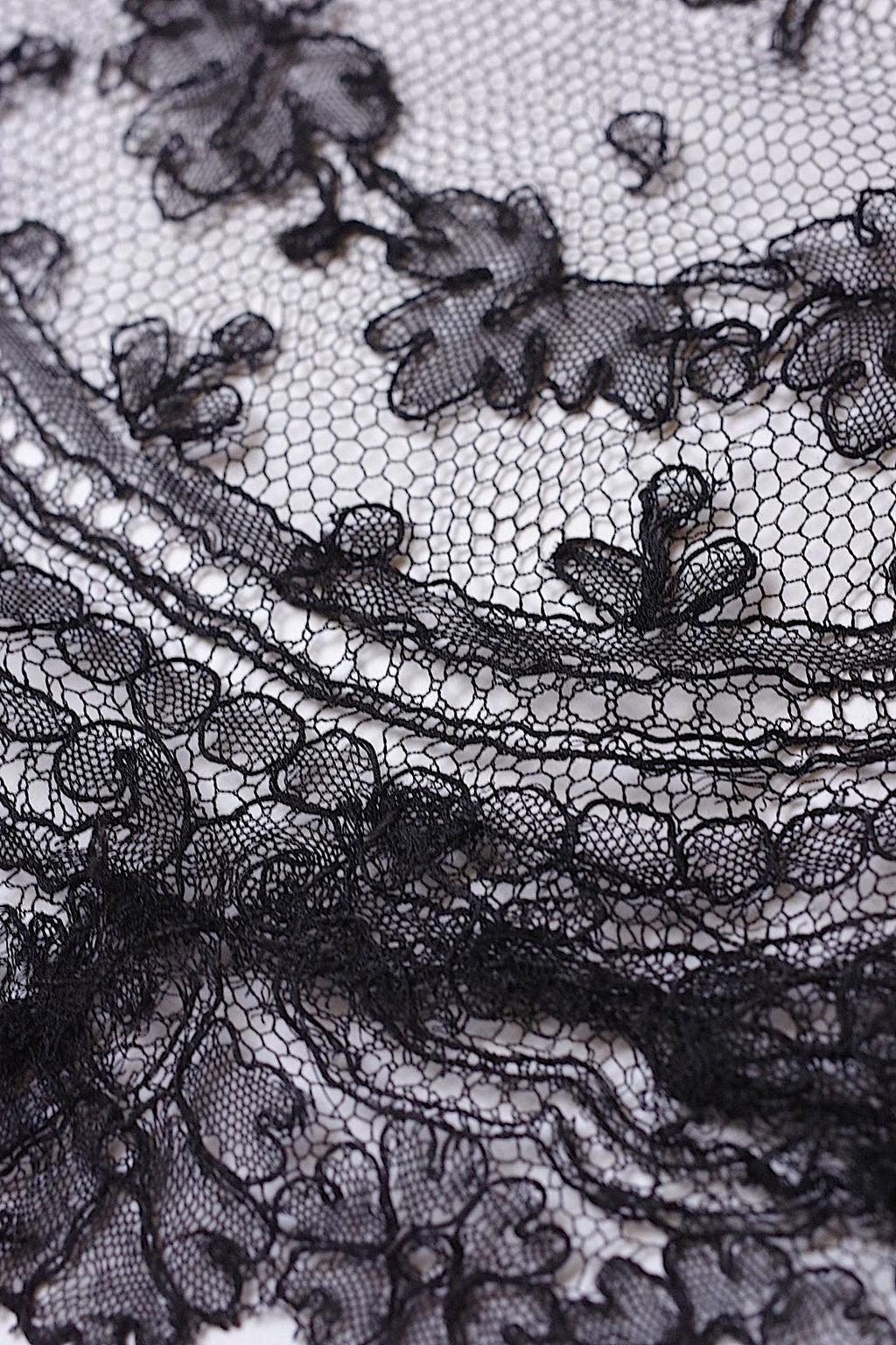 アンティークレース　dentelle ancienne　くろレース　2本 .FR a l'epoque