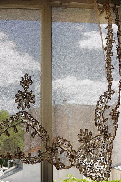 アンティークカーテン　linge de maison .FR a l'epoque