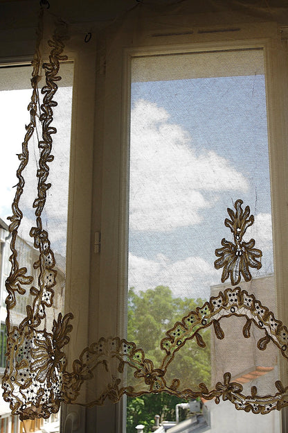 アンティークカーテン　linge de maison .FR a l'epoque