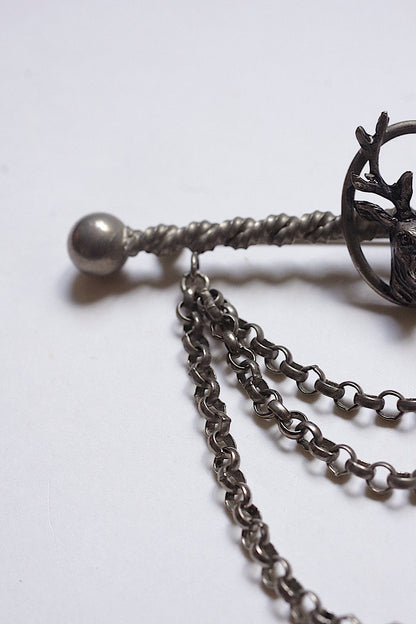 アンティークアクセサリー　antique broche ブローチ　動物 .FR a l'epoque