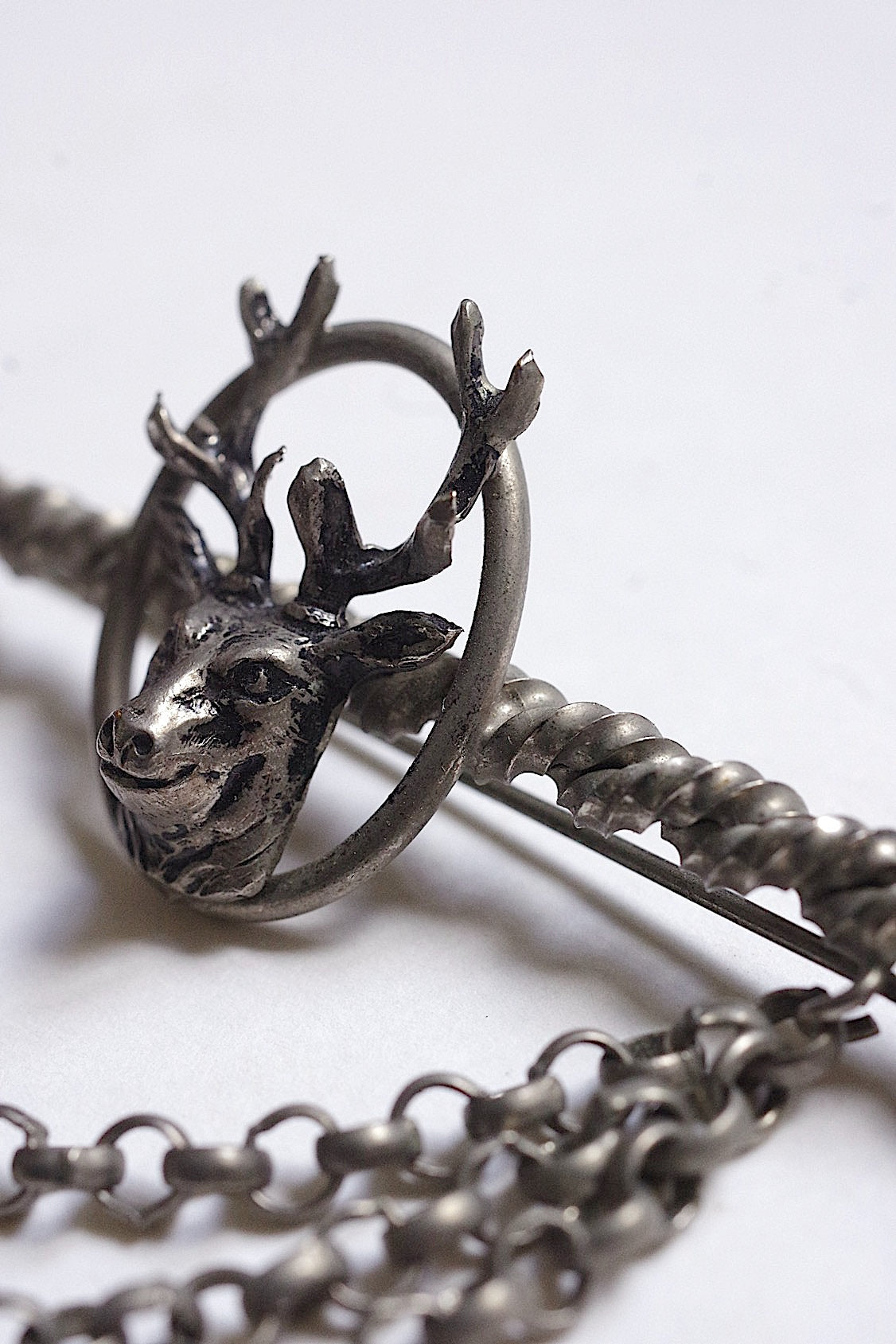 アンティークアクセサリー　antique broche ブローチ　動物 .FR a l'epoque