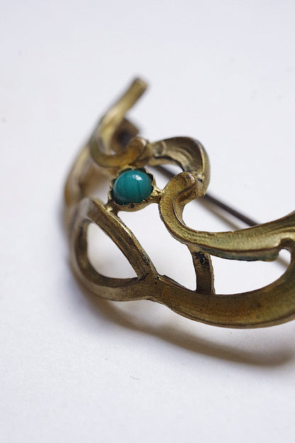 アンティークアクセサリー　antique broche ブローチ　植物 .FR a l'epoque