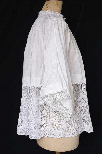 アンティークチュニック　antique vêtement  surplis .FR a l'epoque