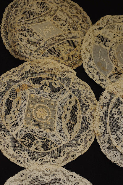 アンティークレース　dentelle ancienne 刺繍モチーフ .FR a l'epoque