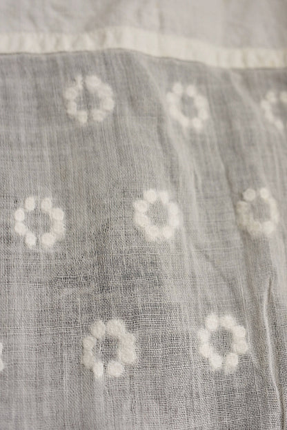 アンティークレース　dentelle ancienne 刺繍　生地　クッションカバー .FR a l'epoque