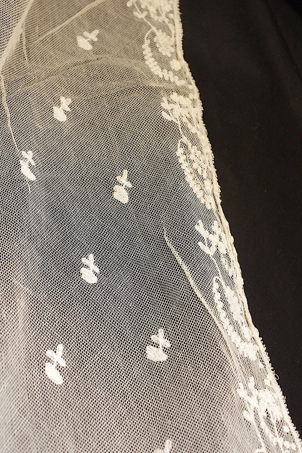 アンティークレース　dentelle ancienne ショール2 .FR a l'epoque