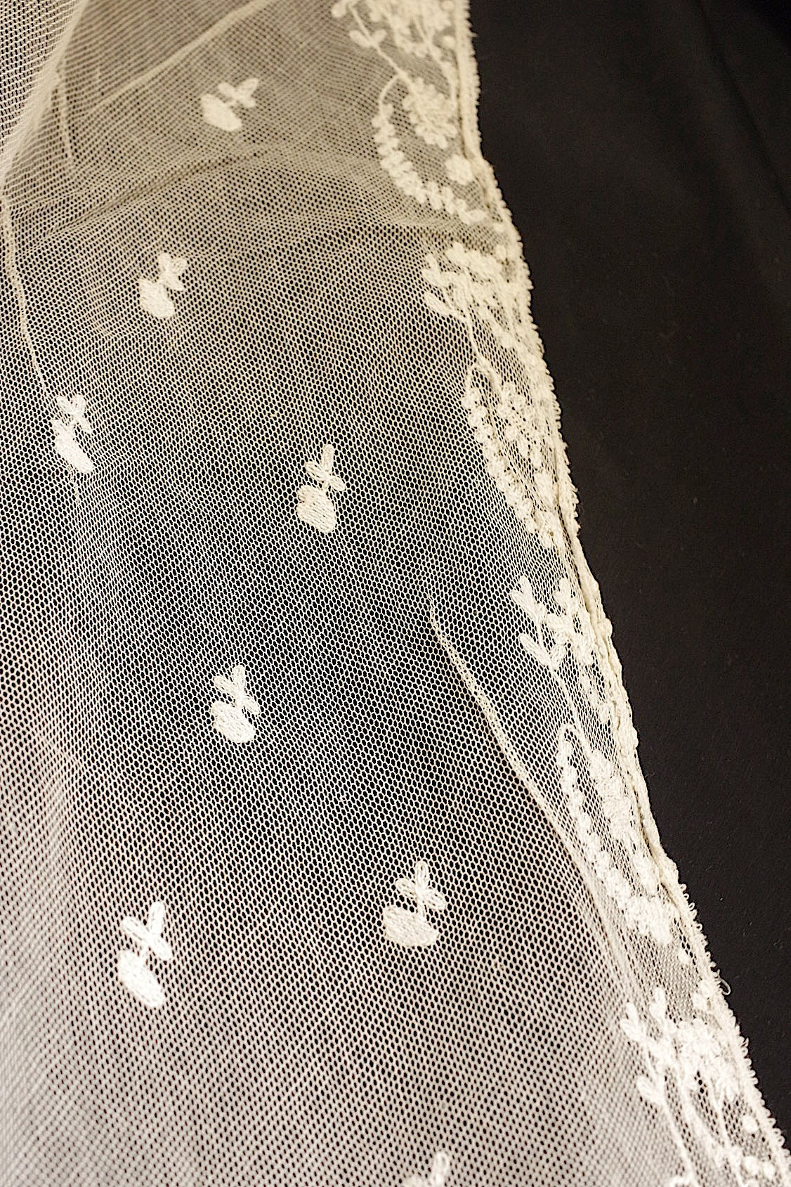 アンティークレース　dentelle ancienne ショール2 .FR a l'epoque