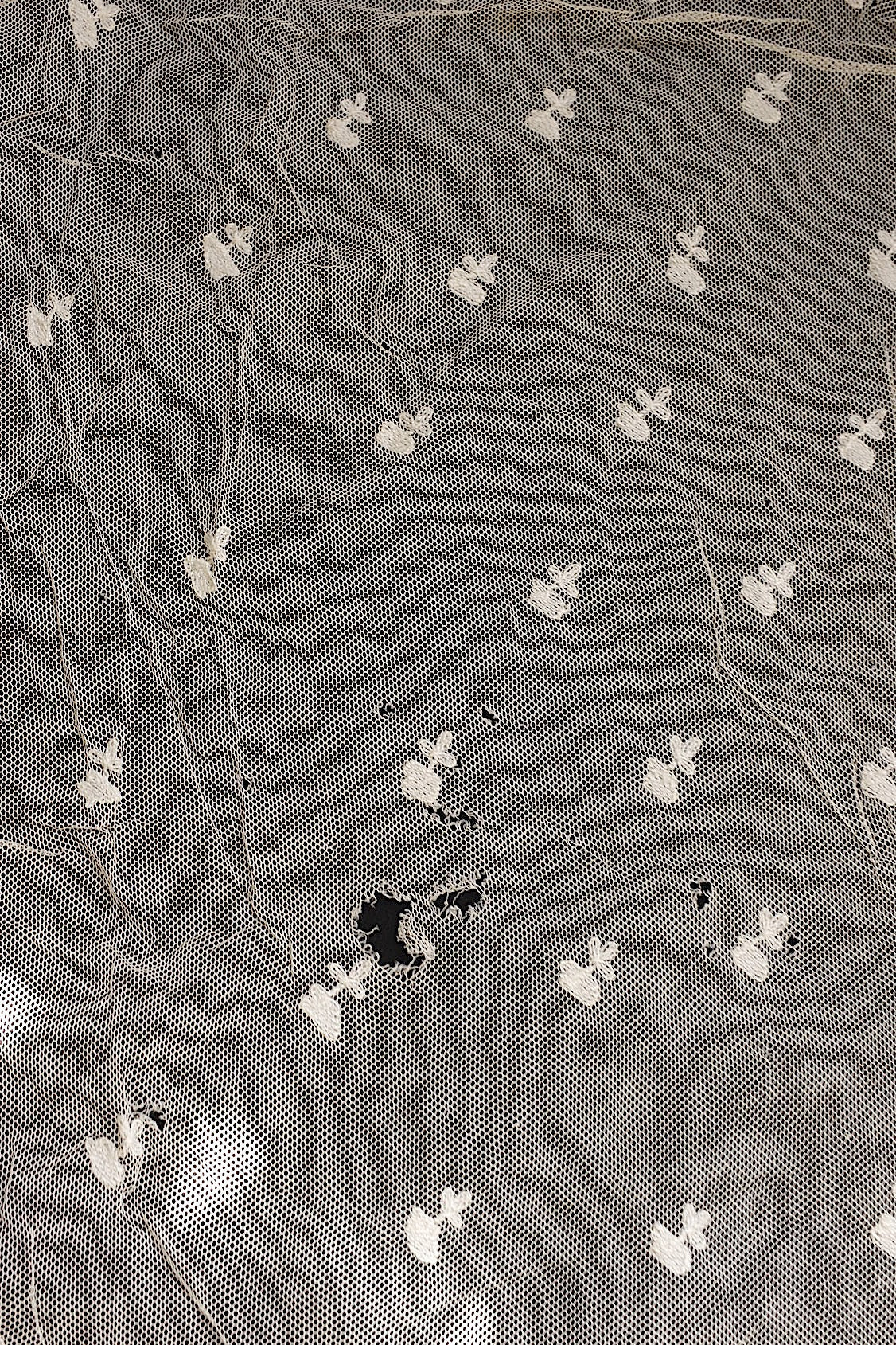 アンティークレース　dentelle ancienne ショール2 .FR a l'epoque