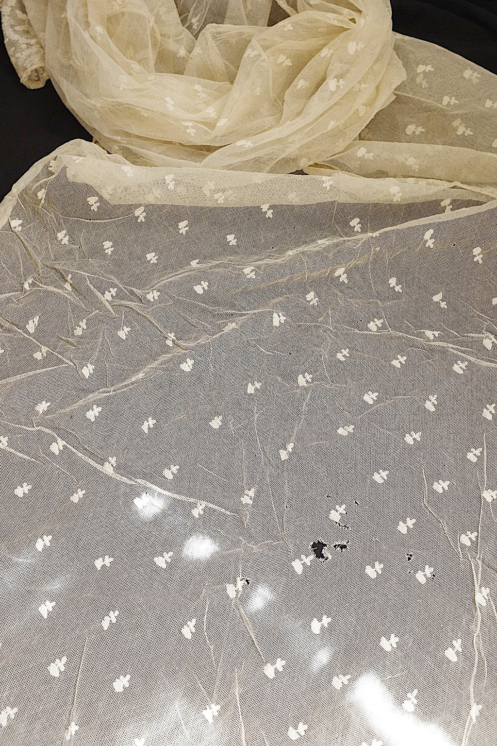 アンティークレース　dentelle ancienne ショール2 .FR a l'epoque