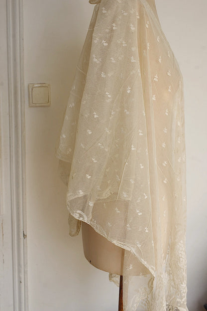 アンティークレース　dentelle ancienne ショール2 .FR a l'epoque