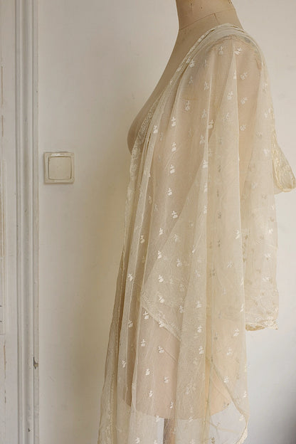アンティークレース　dentelle ancienne ショール2 .FR a l'epoque
