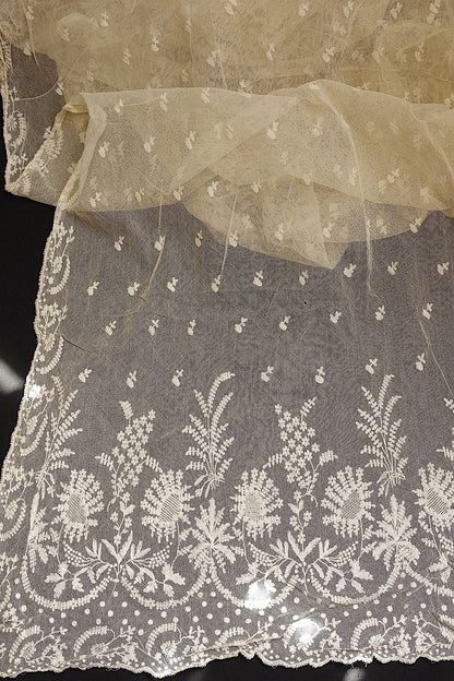 アンティークレース　dentelle ancienne ショール2 .FR a l'epoque