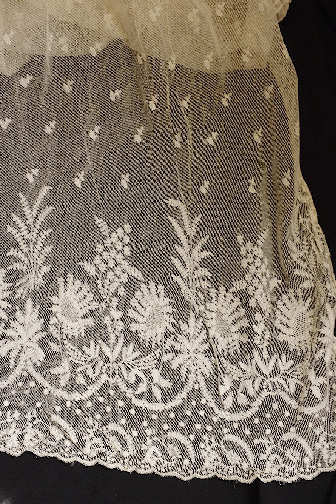 アンティークレース　dentelle ancienne ショール2 .FR a l'epoque