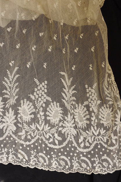 アンティークレース　dentelle ancienne ショール2 .FR a l'epoque